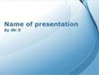 Blue Curly Powerpoint Template