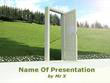 An opened door on environment Powerpoint Presentation Template