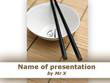 Rice Bowl And Chopsticks Powerpoint Template
