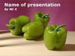 Fresh Green Peppers Powerpoint Presentation Template