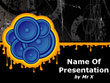 Blue Speaker Graff Style Powerpoint Presentation Template