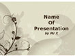 Brown Floral Background Powerpoint Presentation Template