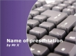 Computer Keyboard Purple Version Powerpoint Presentation Template