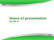 The Twin Blades Green Version Powerpoint Presentation Template