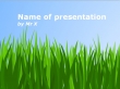 Peaceful Green Field Powerpoint Template