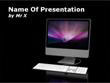 White Computer Screen Powerpoint Template