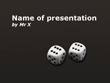 White Dice Powerpoint Presentation Template