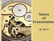 Clock Mechanism Powerpoint Presentation Template