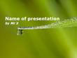 A falling water drop Powerpoint Template