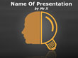 Light Bulb Head Powerpoint Presentation Template