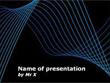 Blue Curves on Blackboard Powerpoint Presentation Template