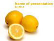 Yellow lemon Powerpoint Template