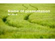 A Green Field Powerpoint Template