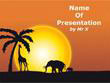 Sunset in Africa Powerpoint Presentation Template