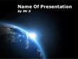 Space Light Over Earth Powerpoint Template