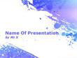 Purple Paint Splash Powerpoint Presentation Template