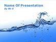 Blue Water Flow Powerpoint Template